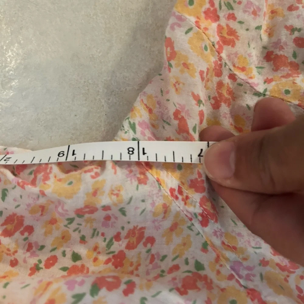 Aeropostale Women’s Floral Pintuck Button-Up Shirt - Breathable, Spring Blouse - Picture 6 of 6